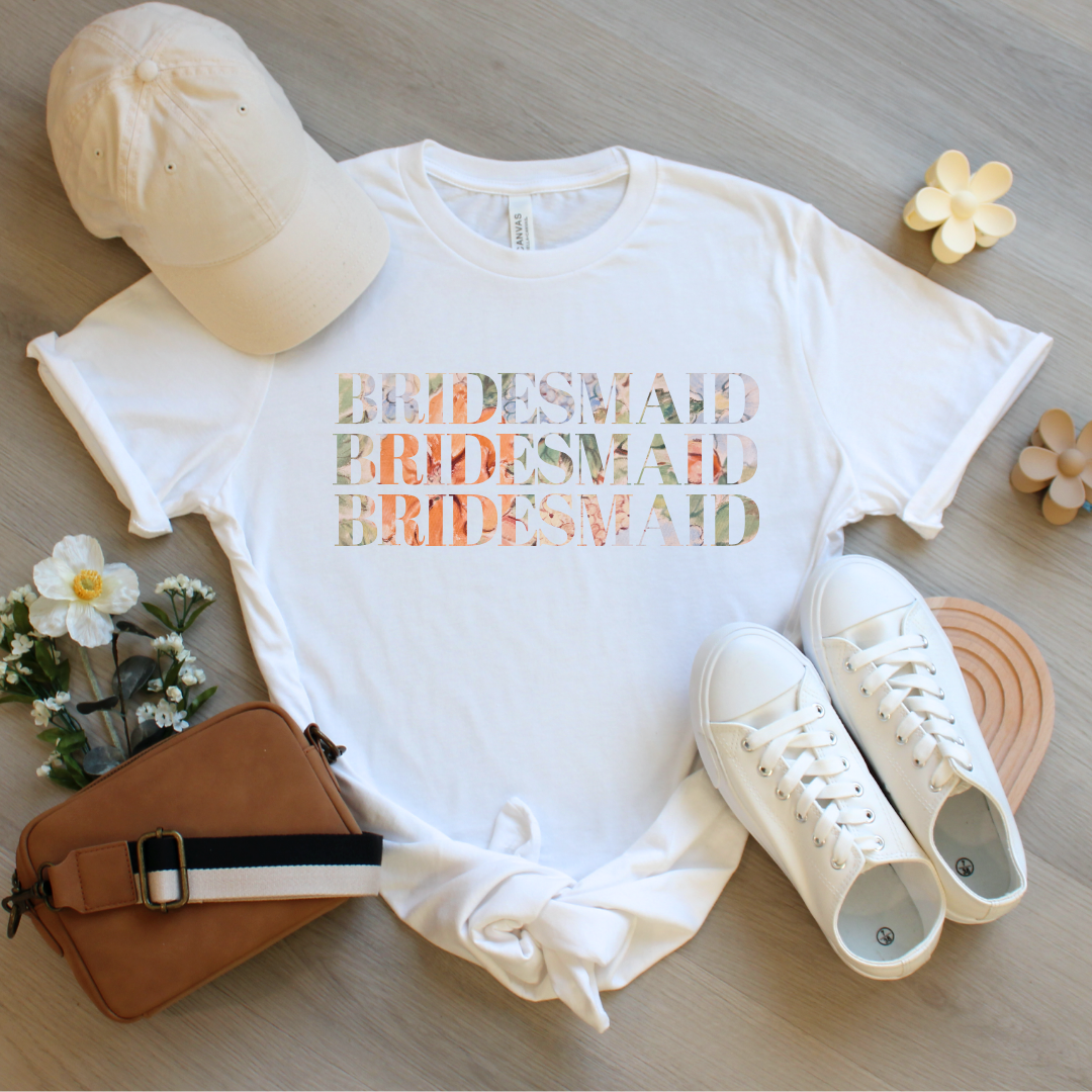 Botanical Bridesmaid T-Shirt