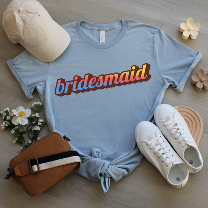 Retro Bridesmaid T-Shirt