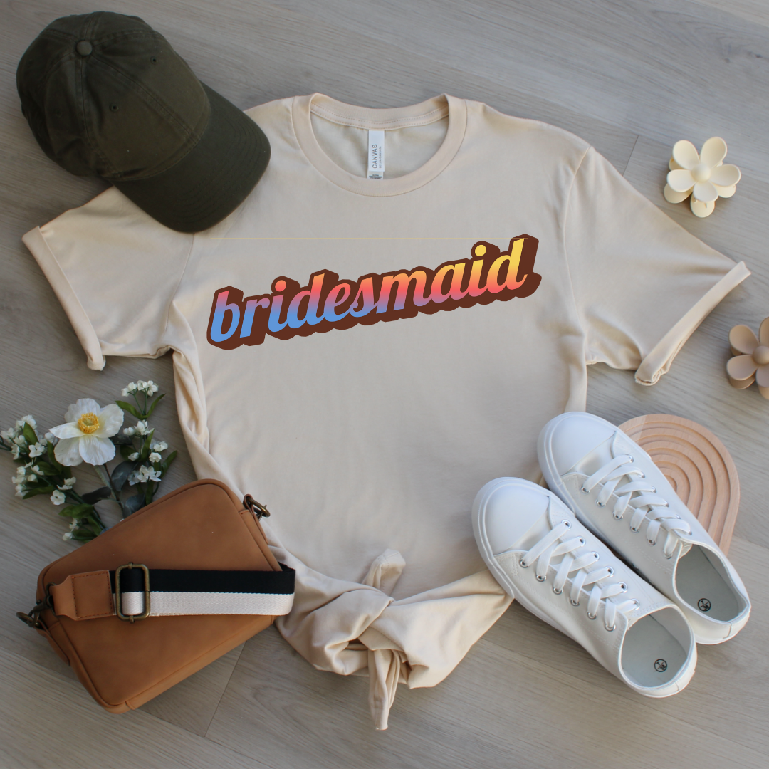 Retro Bridesmaid T-Shirt