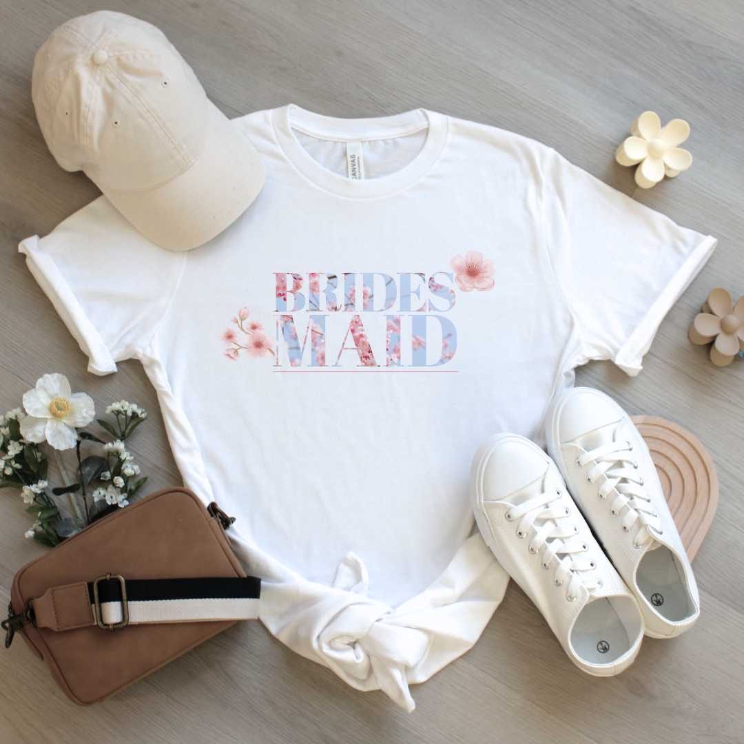 Cherry Blossom Bridesmaid T-Shirt